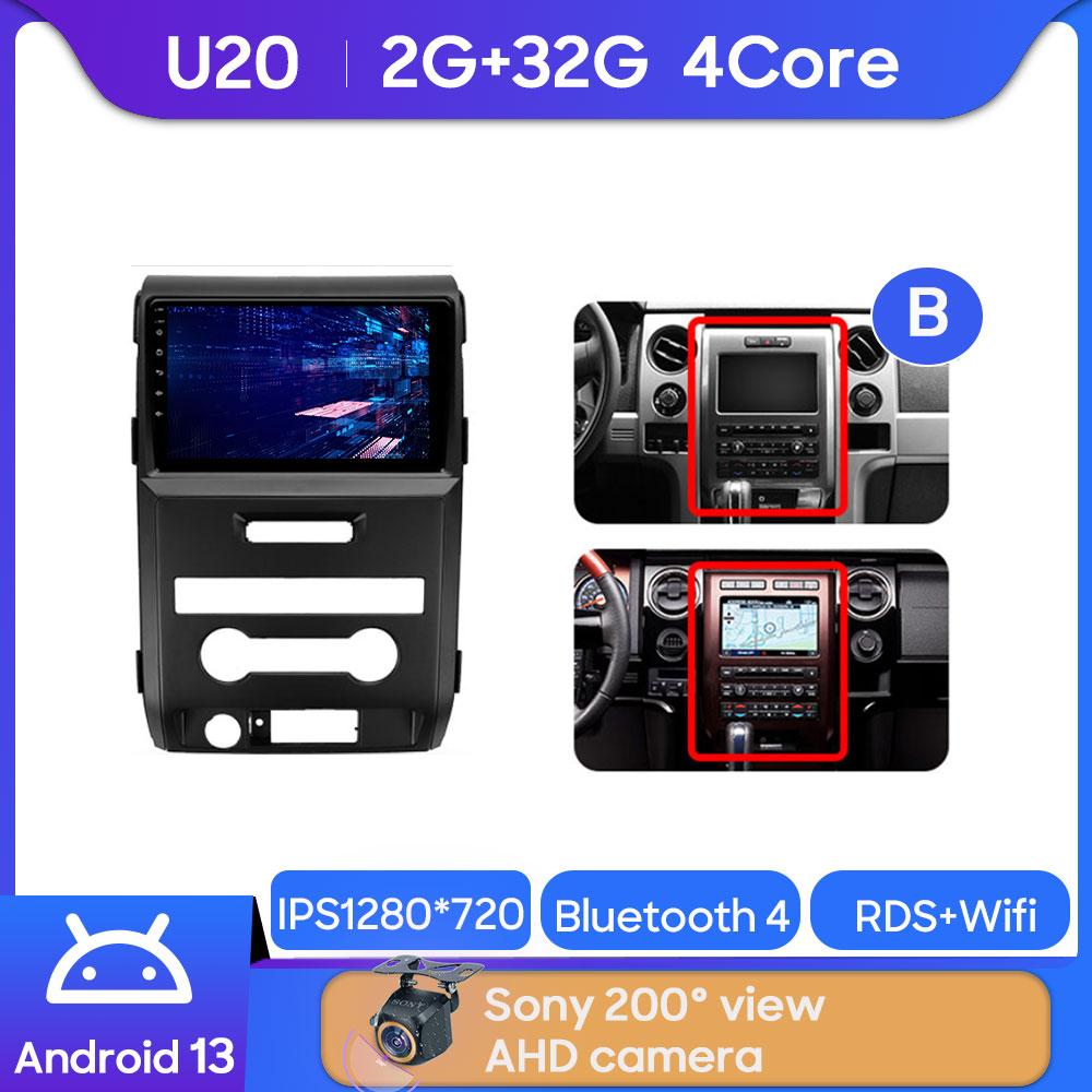 

Android Multimedia For Ford F150 P415 Raptor 2008 - 2014 Car Stereo CPU Radio QLED Player Navigation Carplay Auto HDR 5G Dash BT