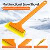 Schneeschaufel aus Silikon-Kuhsehnenmaterial zur Schneeräumung, multifunktionaler Schneeschaber für Autos und Schneebürste zur Reinigung