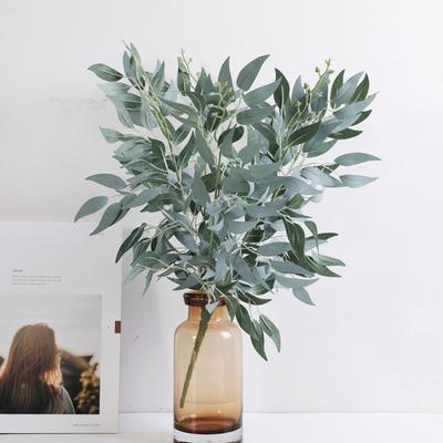 1Pc Artificial Willow Wicker Leaves Fake Green Plant Foliage Wedding Home Decor