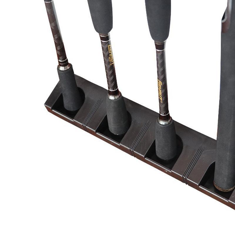 Fishing Rod Holders 6-Rod Rack Vertical Pole Holder Wall Mount Modular