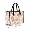 Boho Floral Tote Bag For Women Fashion Casual Shopping Shoulder Bag Simple Daily Portable Handbag