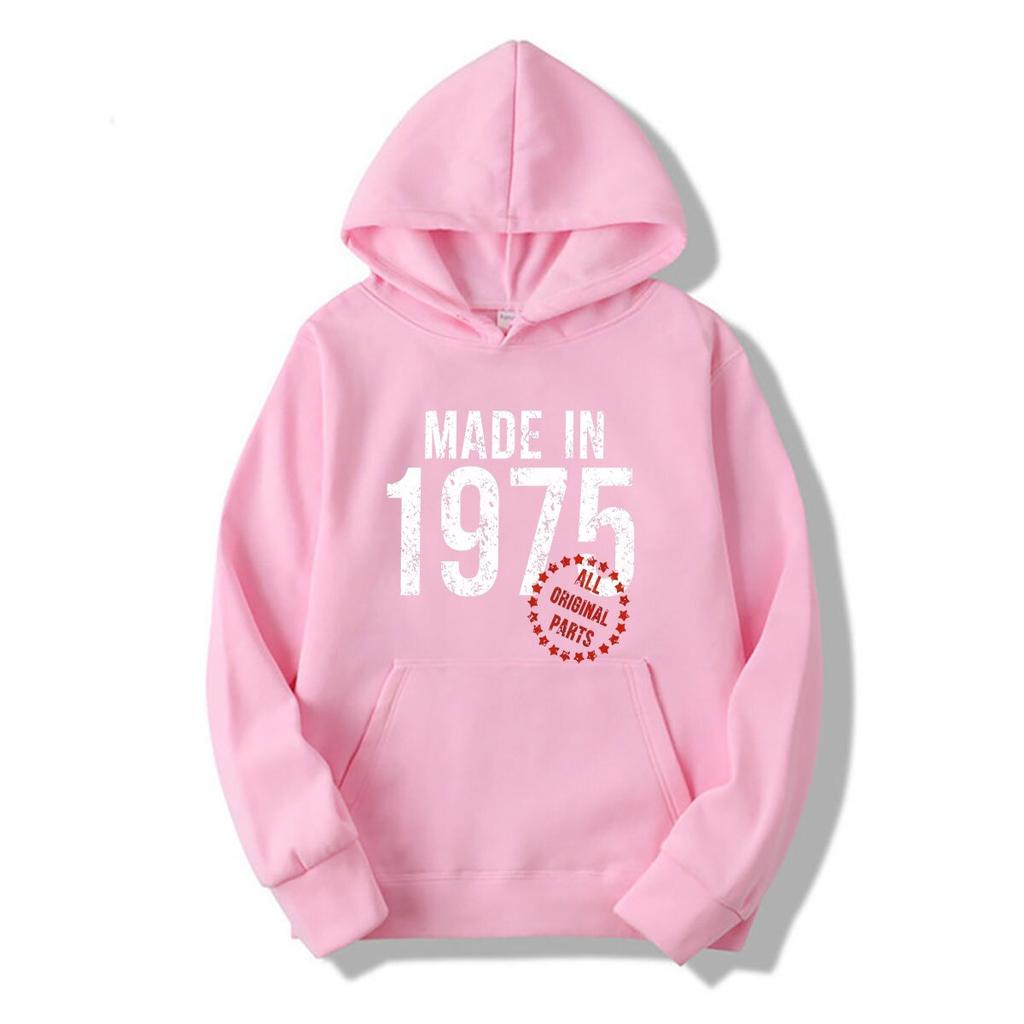 Made In 1975 All Original Parts hoodies Men Women 100% Cotton Plus Size Fashion O-Neck