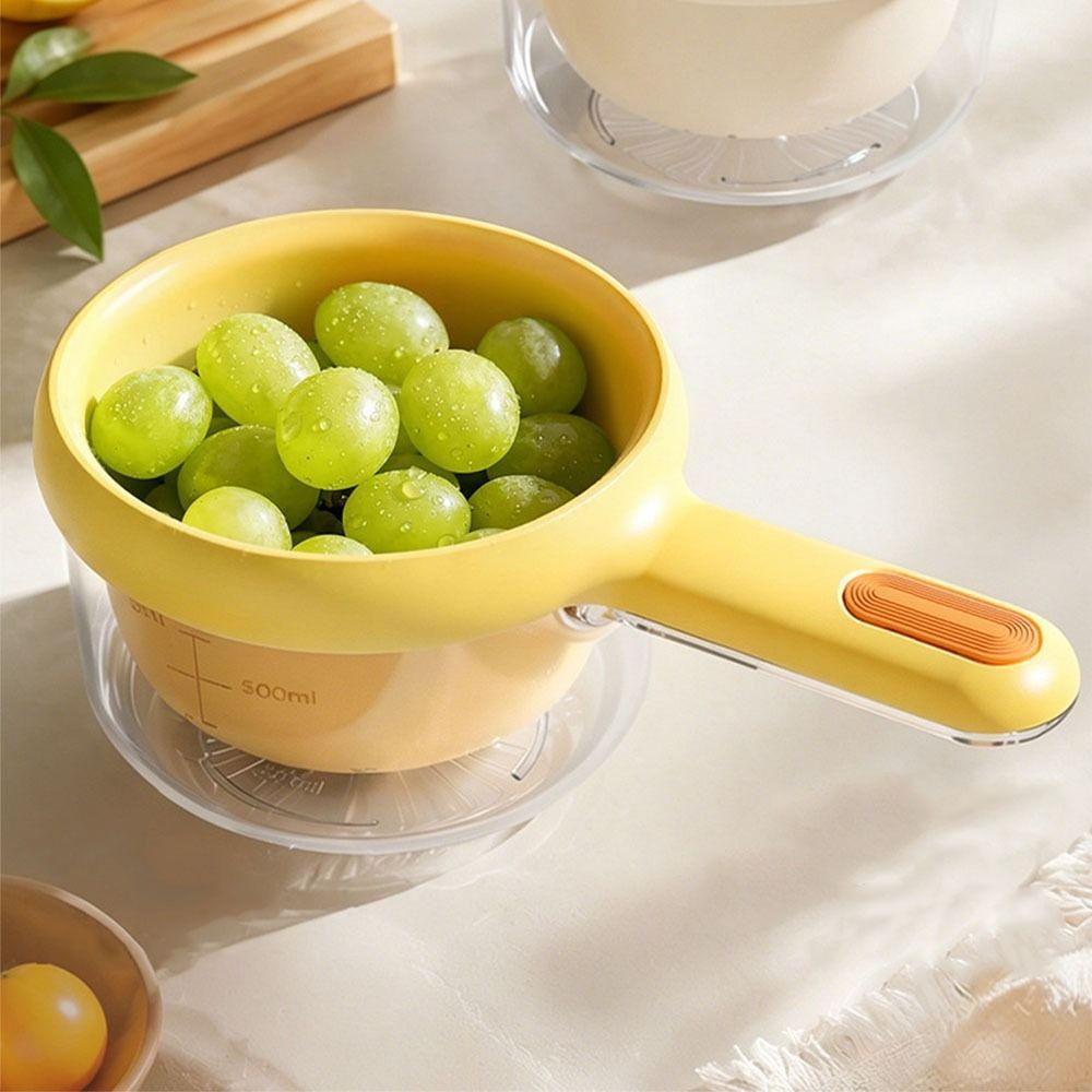 Portable Vegetable Washing Basket Large Capacity Plastic Fruit Washing Basket Thickened Reusable Fruit Cleaning Bowl Kitchen Use