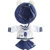 HIGHAWK OB11 Obitsu Doll 11cm Body Sailor Suit Doll Toy Obitsu Body Nendoroid Size Outfit Set and Bear Shorts 3-Piece (Navy Set)