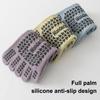 1 Pair Yoga 5-Toe Socks with Non-slip Gripper Breathable Mid-calf Socks Summer Women Ballet Dance Pilates Cotton Toe Crew