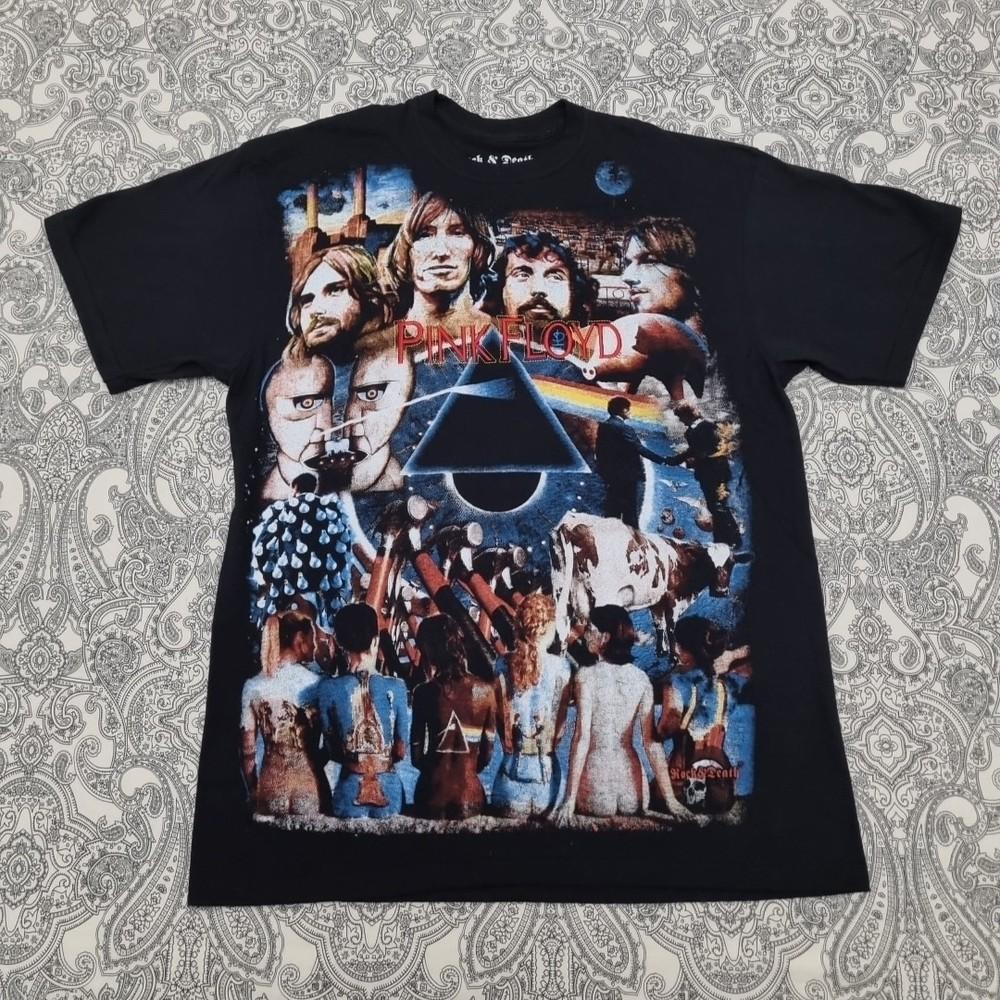 Pink Floyd Vintage Shirt Dark Side Of The Moon Band Embroidered Print