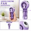 Handheld Spray Fan with - Portable Rechargeable Fan for Outdoor