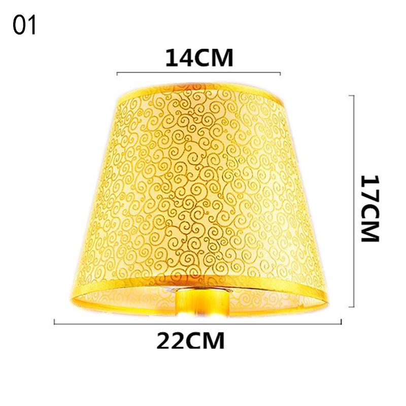 European Retro Style Table Lampshades PVC Sheepskin Fabric Floor Lamp Shade Bedroom Bedside Home Decor Wall Lamp Shell Cover