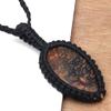 Stick Agate Macrame Thread Gemstone Handmade Jewelry 20-36''Ad Pendant Unisex