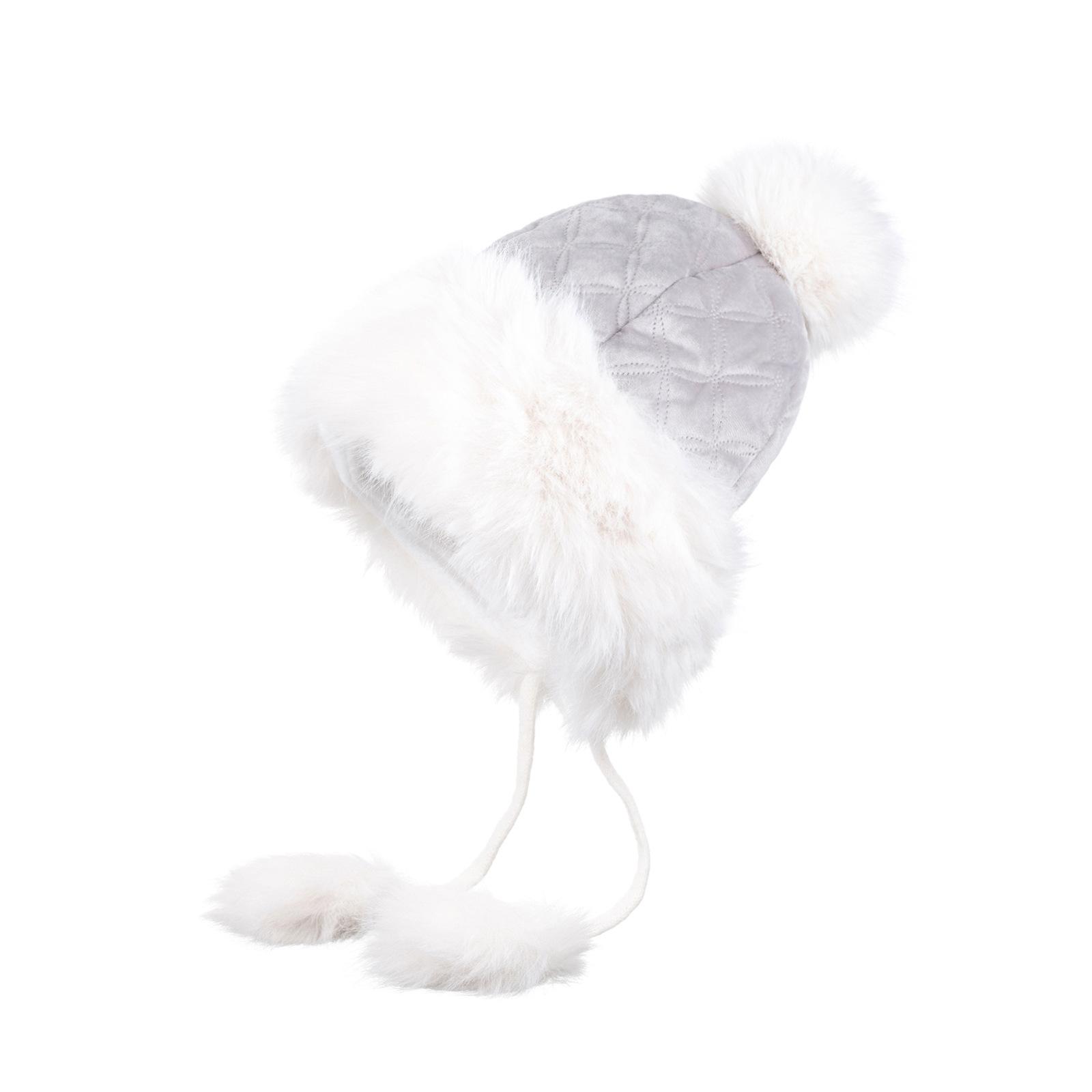 

Осенне-зимняя защитная шапка с хлопковой подкладкой и плюшем, подходящая по цвету, для верховой езды, теплая и морозостойкая, с открытым краем, плюшевая шапка серый