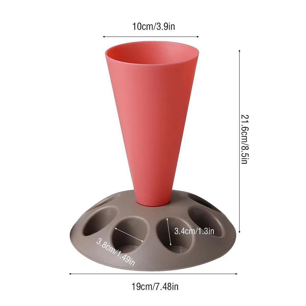 Piping Bag Nozzles Storage Rack Stand With 8 Slots Large Capacity Pastry Bag Mounting Holder Organiser Baking Accessories