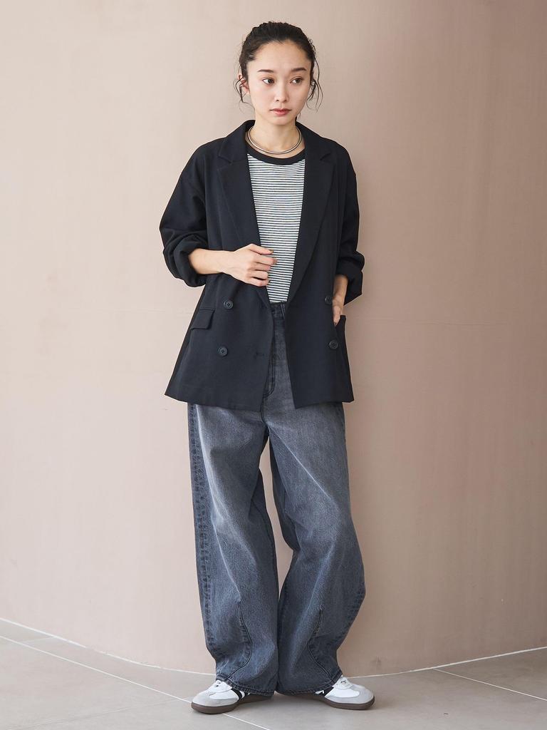 Cohen Wool-Like Double-Breasted Jacket, Size 76506000001, 2970, DK.BROWN (29), L