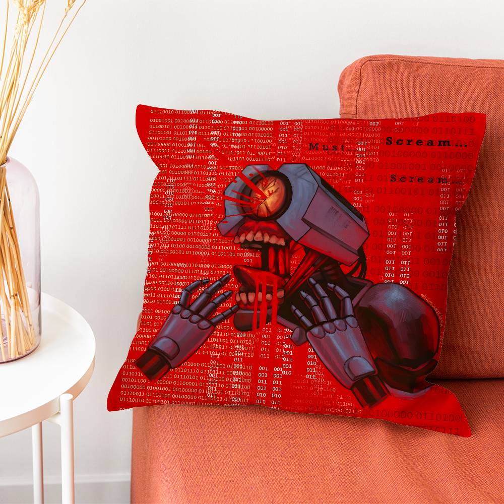 UULTRAKILL Game Pillow Case Plush Fabric Soft DoubleSided Printed Sofa Warm Winter Home Gift Cushion Cover