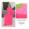 Cartoon Car Strawberry Bucket, Plastic Bucket, Desktop Trash Can, Household Kitchen And Living Room Storage Bucket, Wastebasket.