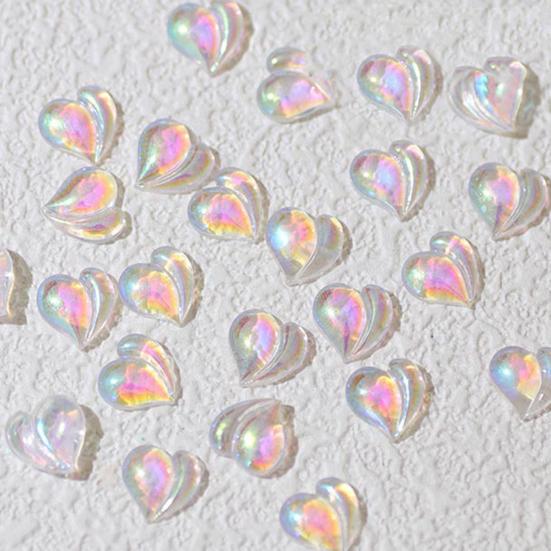 20Pcs/Pack Nail Beauty Lightweight Beautiful Decorative Ladies Peach Heart Nail Art Decorations Parts Nail Charms