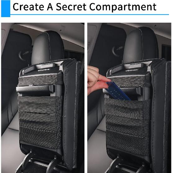 Carwiner Center Console Cover For -2026 Tesla Model 3 Model Y, PU Leather Armrest Box Cushion Protector Accessories