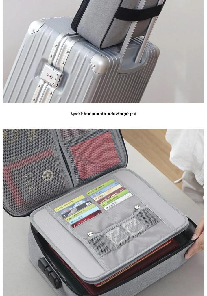 Japanese Style Multi-layer Travel Document Bag: Large Capacity Passport & Card Holder with File Organization
