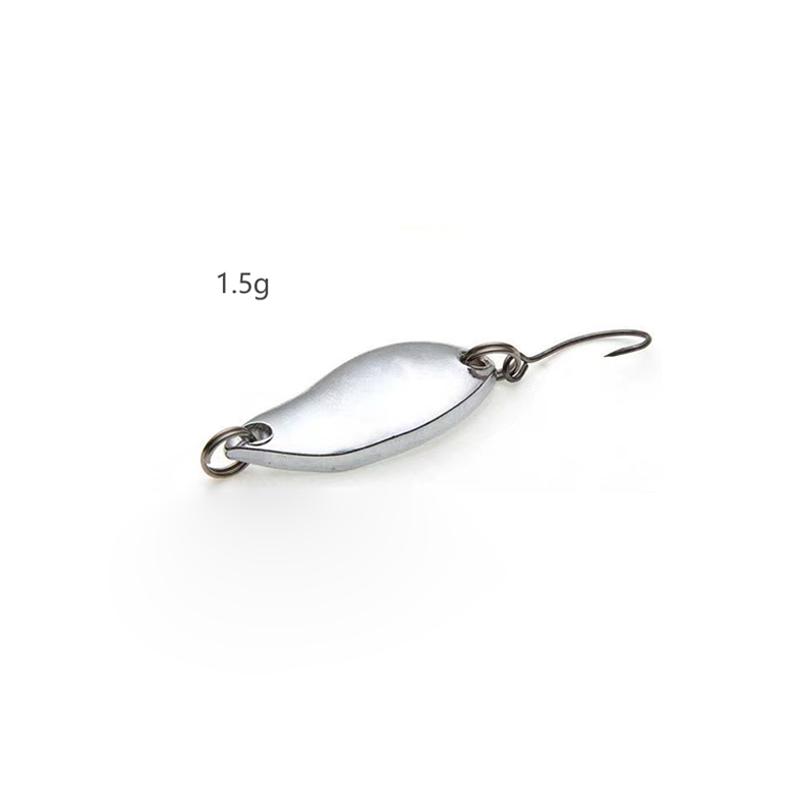1pc Metal Sequin Simulation Fishing Bait Spoon Type Sequin Single Hook Fishing Accessories