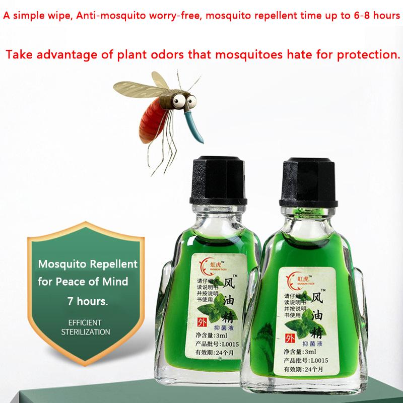 Tiger Herbal Summer Coolant Oil Chinese by Divine Anti-Drowsiness Formula for Travelers Heat Stress Defense & Mosquito Deterrent