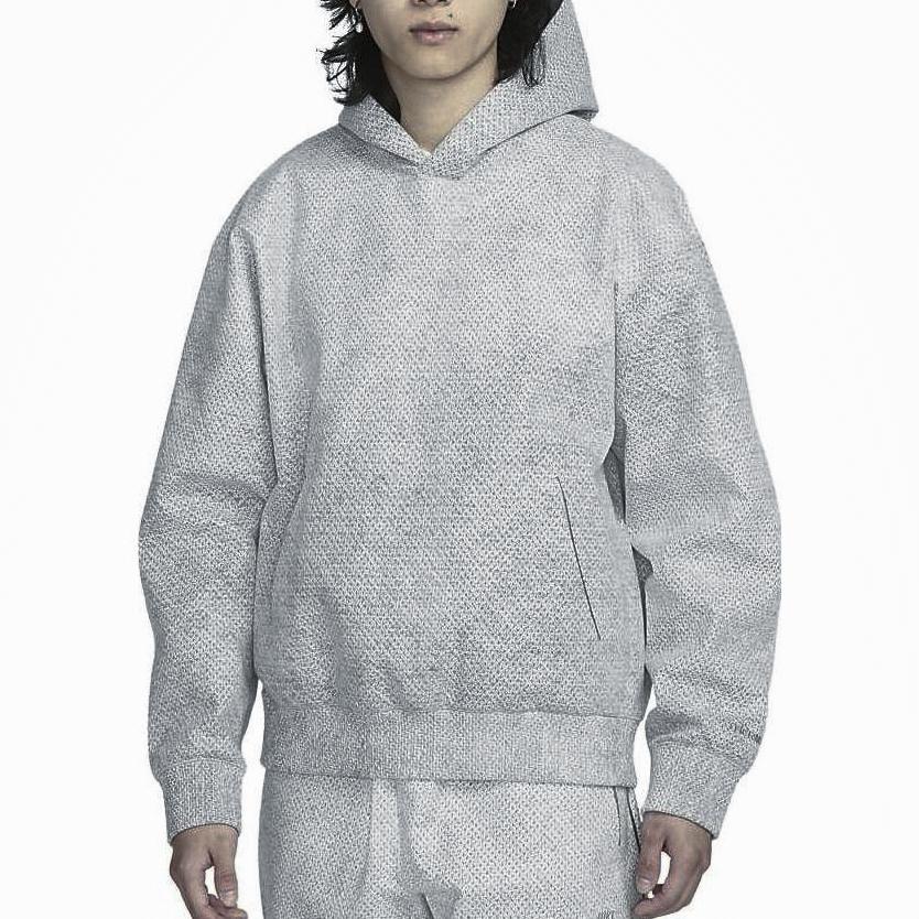 Nike Solid Color Hooded Pullover Long Sleeve Sweatshirt Men tops Light-Gray FB7519-077