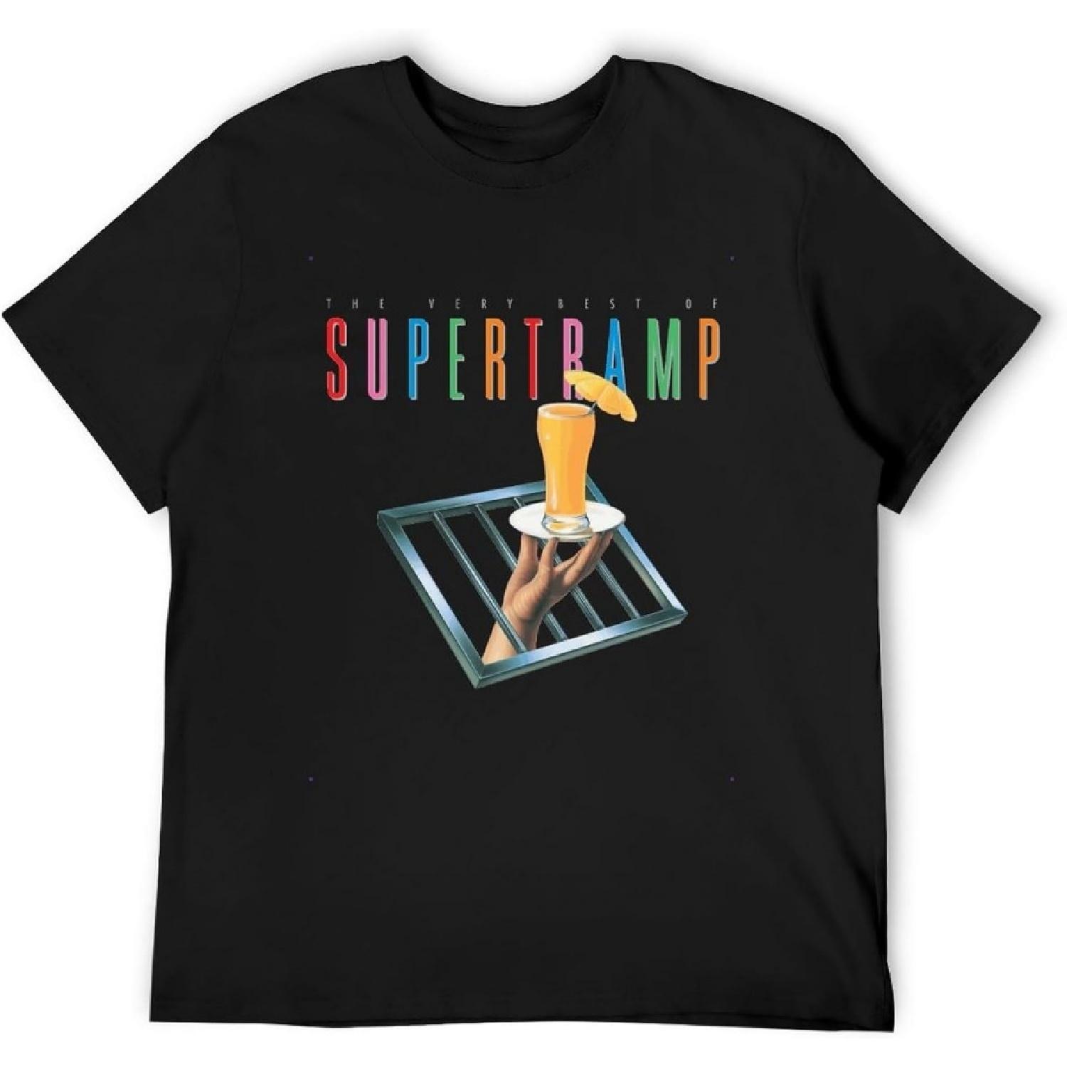 Supertramp The Very Best Crime of The Century Unisex 100% Cotton Short-Sleeve T-Shirts Black(1) XXXXXL разноцветный