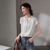 SOFSIL Women's Silk Blend Short Sleeve Blouse