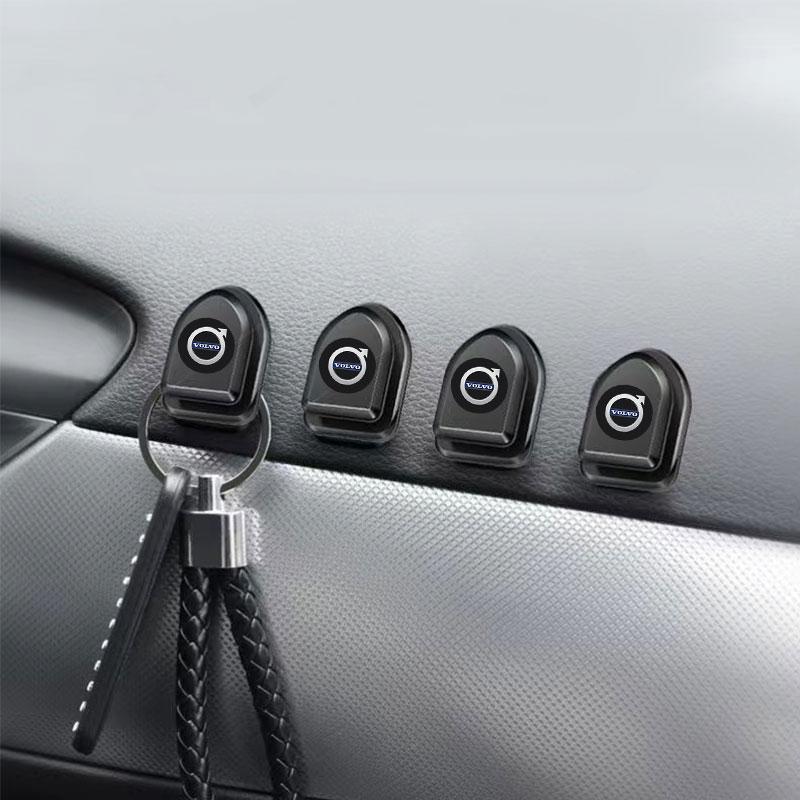 Mini Car Hook Organizer Storage USB Cable Key Storage Self Adhesive Wall Hook For Volvo XC60 XC90 S60 S80 S40 V40 V60 V70 V50 XC70
