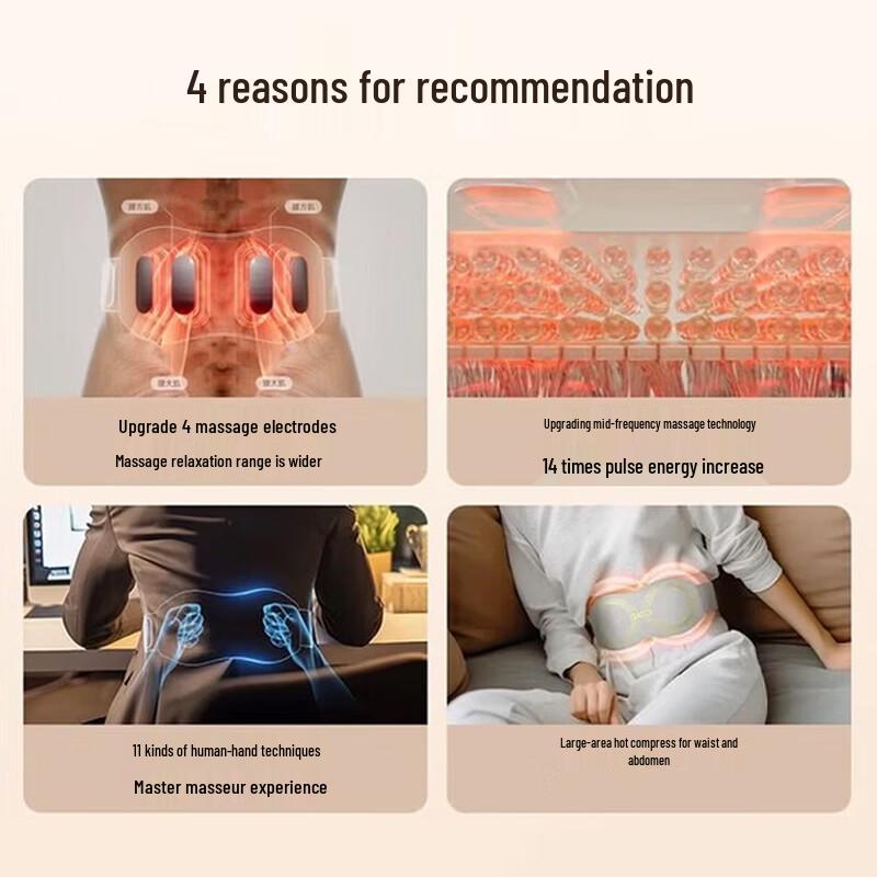 SKG K5 2nd Gen Lumbar & Waist Massager with Heat and Pulse CN plug (adapter included)