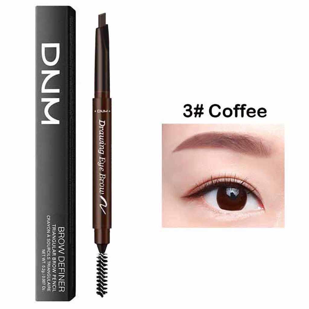 

-Headed Hard Brow Pen And Sweat-proof Automatic Rotating Brow Pen чорний