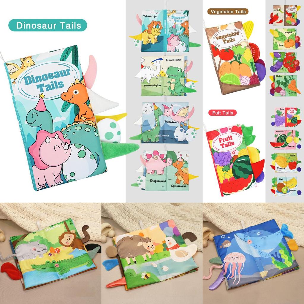 Baby Tearresistant Fabric Book With Bilingual Content For Early Childhood Learning And Sensory Development