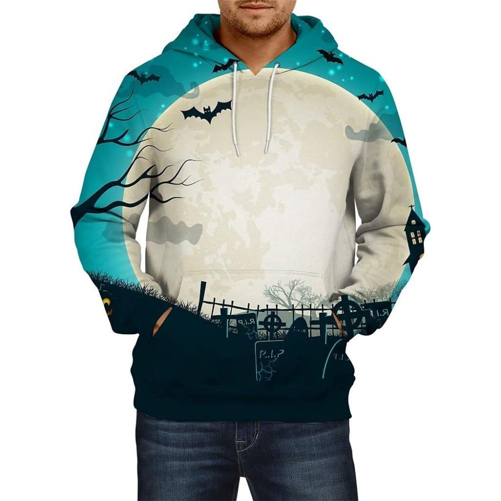 

Halloween Men s Funny Sweatshirt 3D Printed Halloween Simple Fashion Printed Hoodie Harajuku Fashion Hoodie 5XL
