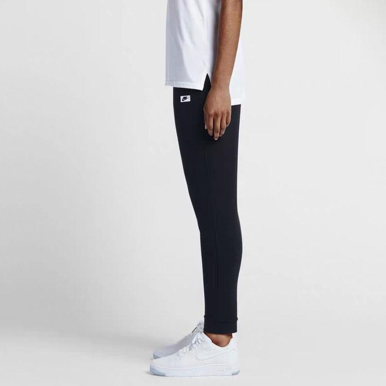 Nike Solid Color Logo Jogger Pants Women bottoms Black 926959-010