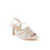 7cm CrYstal Jewel Mesh Y Strap Sandal Dld304 Cream White