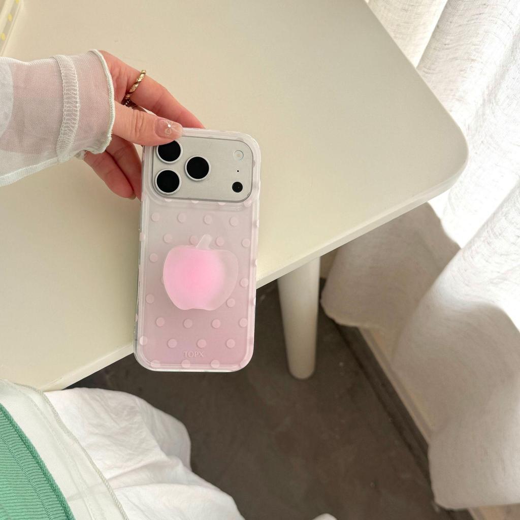 Etui na iPhone 17 Pro Max w koreańskim stylu w kropki, kompatybilne z iPhone 16/15, dla kobiet