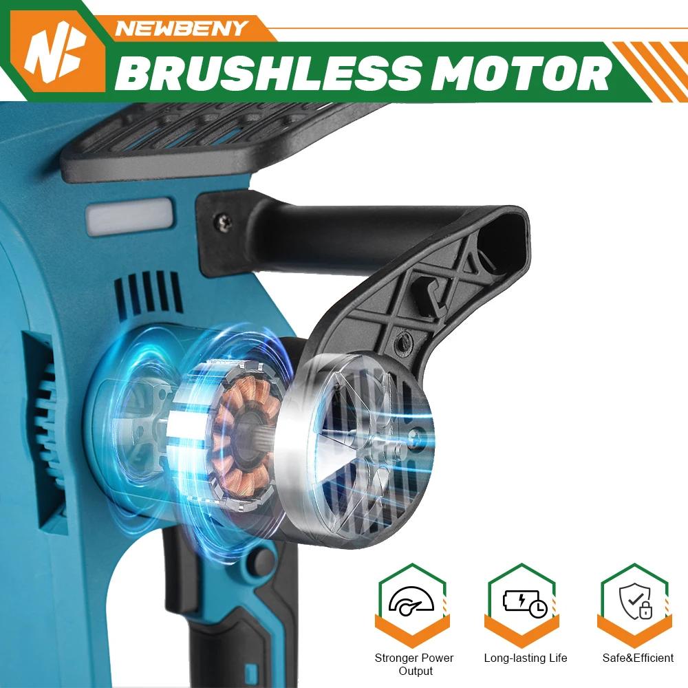 12 Inch Brushless Electric Saw With Oiler Cordless Portable Garden Woodworking Cutting Tool Machine For Makita 18V Battery