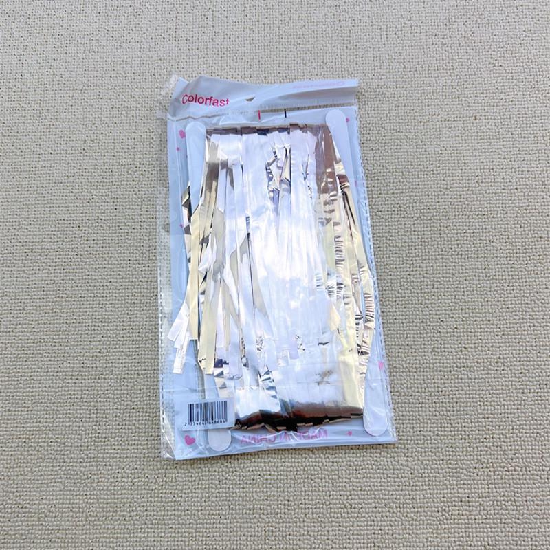 

Набір для прикраси на перший день народження дитини: лазерний дощ, таселі, повітряні кулі 1m Wide x 2m Long