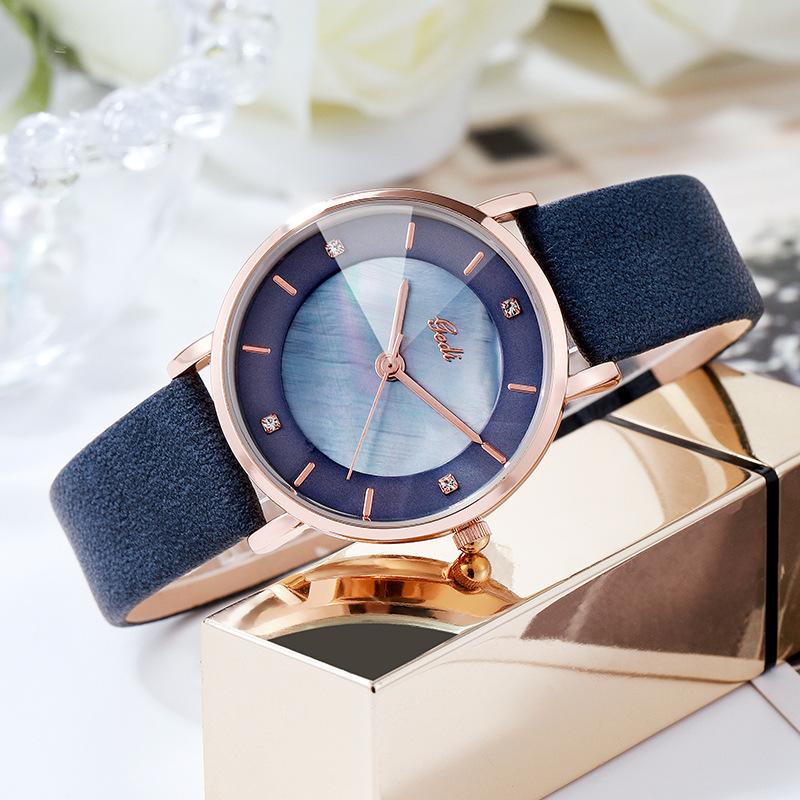 Niche High-End Sense Exquisite Temperament Women'S Watch Women'S Light Luxury High-Value Belt Quartz Watch