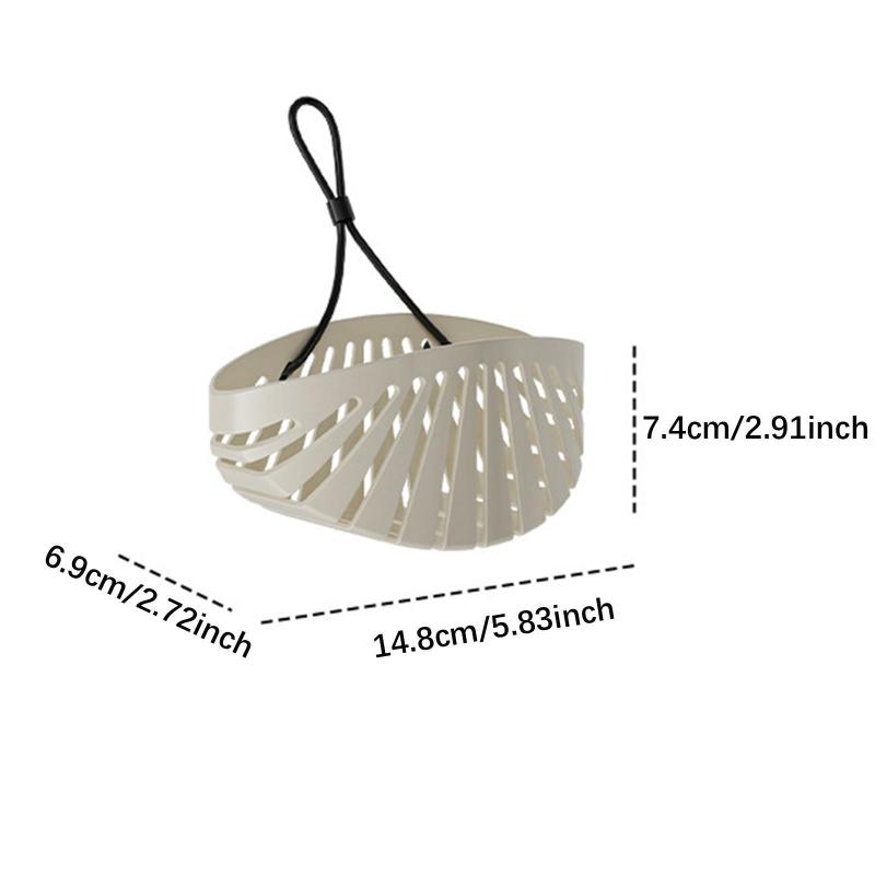 

1pc Silicone Sponge Soap Holder Drainer Rack Sink Organizer Easy Install For Kitchen Bathroom Restaurant Hotel Washroom Use