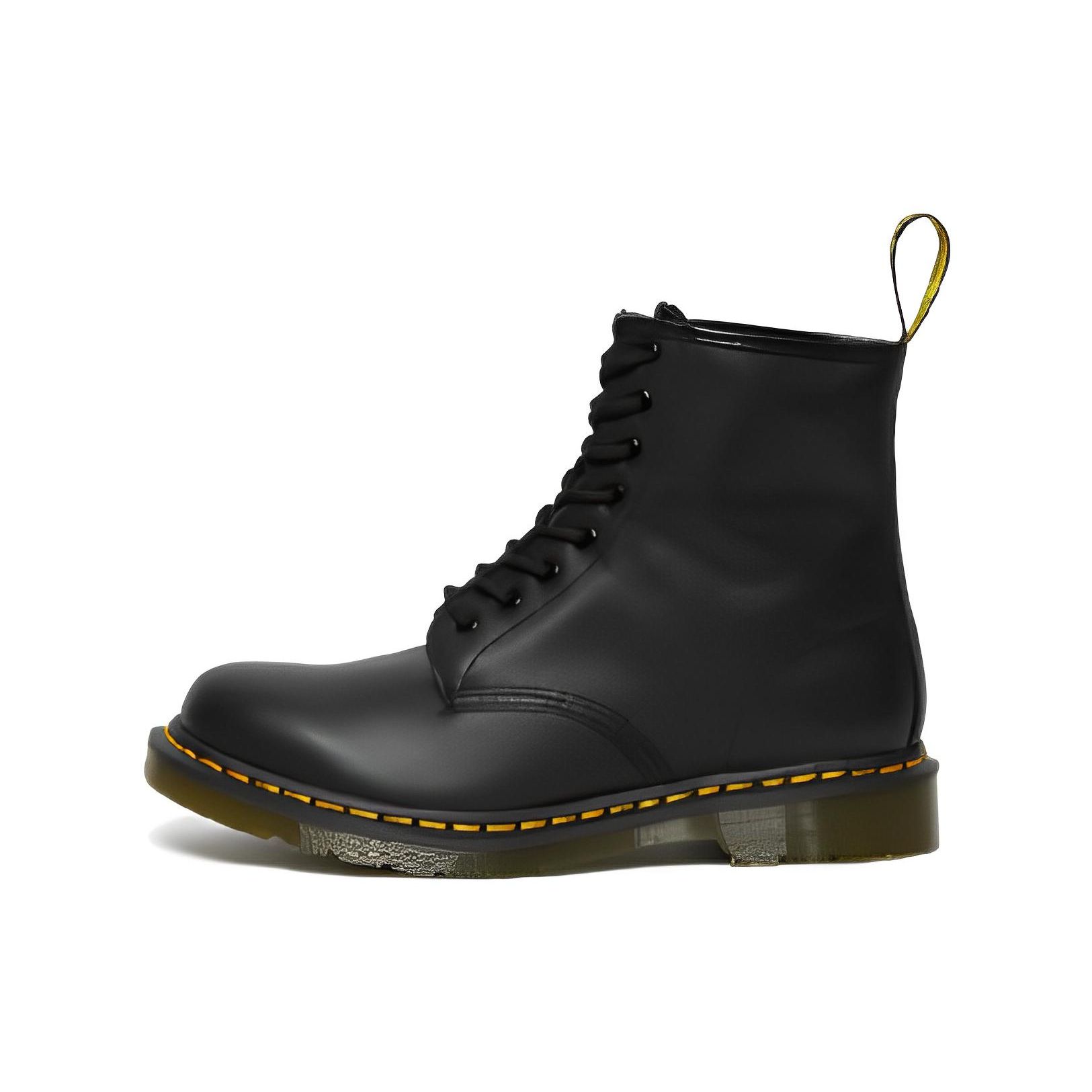 

Dr. Martens Винтажные британские ботинки на 8 отверстий из мягкой кожи, унисекс, черные DM11822002 36