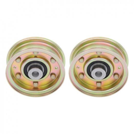 2 Pack Flat Idler Pulley For MTD Fits Cub Cadet 756-04224 756-0981 756-0981AR
