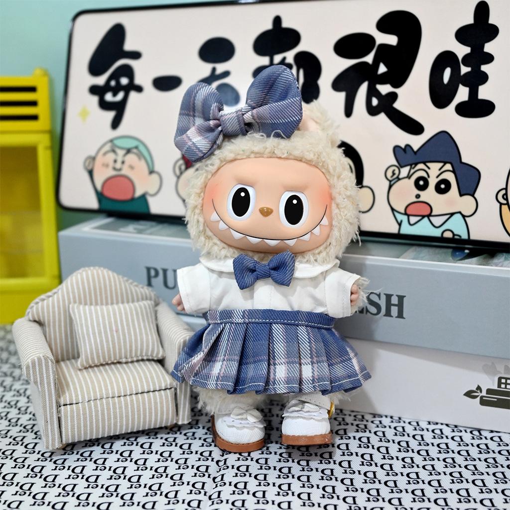 Одежда Лабубу, Аксессуары Лабубу, Подходит для кукол 17 см, Одежда для куклы-подвески, Набор, Лабубу Первое, Второе и Третье поколения 17CM