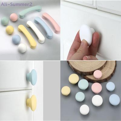 {MX} Nordischer Stil Keramik Macaron Bunt Schrankgriffe Rund Stern Mond Form Schubladengriff Kinderzimmer Möbel Griffe