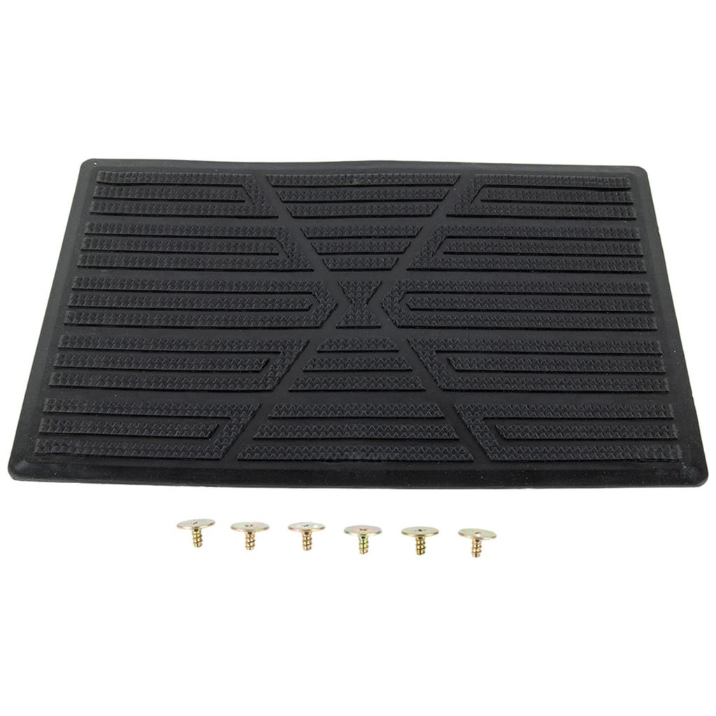 Beige PVC Car Foot Carpet Pad Heel Mat Pedal Patch Cover Mat Easy To Maintain
