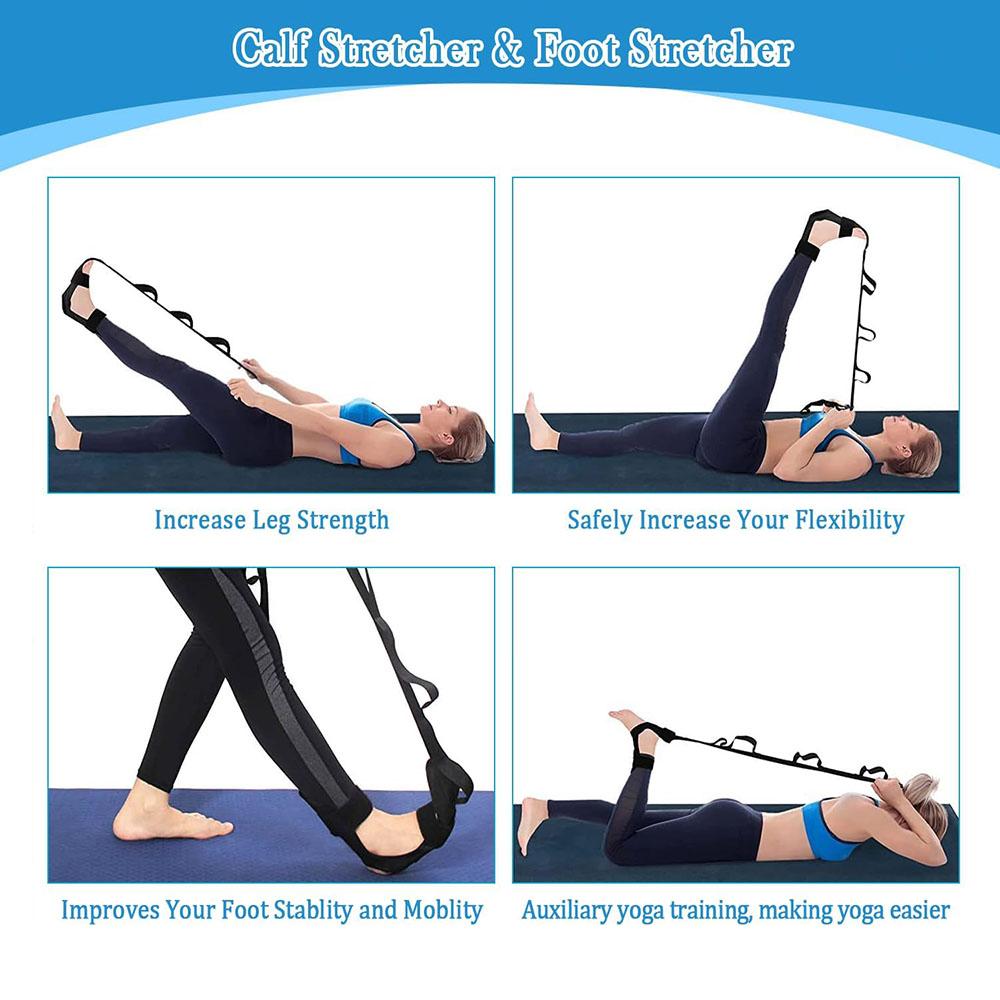 New Yoga Band Flexibility Stretch Leg Fascia Stretcher Strap For Ballet Gym Trainer