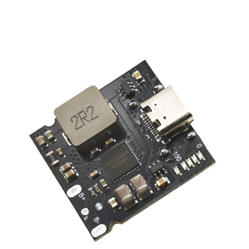1Pcs Type-C Usb Dc 5V To 3.7V 4.2V Lithium Battery 4A Pd 18W Fast Charge Module 1S Bms 18650 Li-Ion Charging Discharging Board