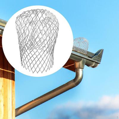 Gutter Downspout Guard Adjustable Aluminium Mesh Guards Strainer Filter for