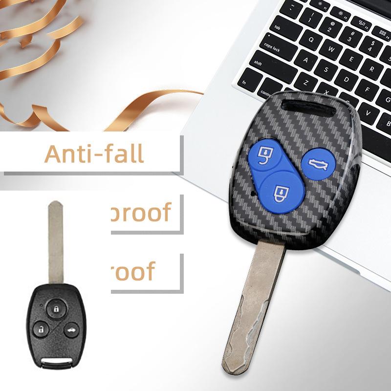 

ABS Carbon Car Key Case Cover for Honda Fit CIVIC JAZZ Pilot Accord CR-V Freed Freed Pilot StepWGN Insight Key Shell