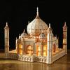 3D Træpuslespil Hus Kongeligt Slot Taj Mahal Med Lys Samlespil Legetøj Til Børn Voksne DIY Model Sæt Skrivebordsdekoration Til Gaver