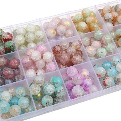 10mm Crushed Crystal Snowflake Ice Beads for DIY Jewelry Making