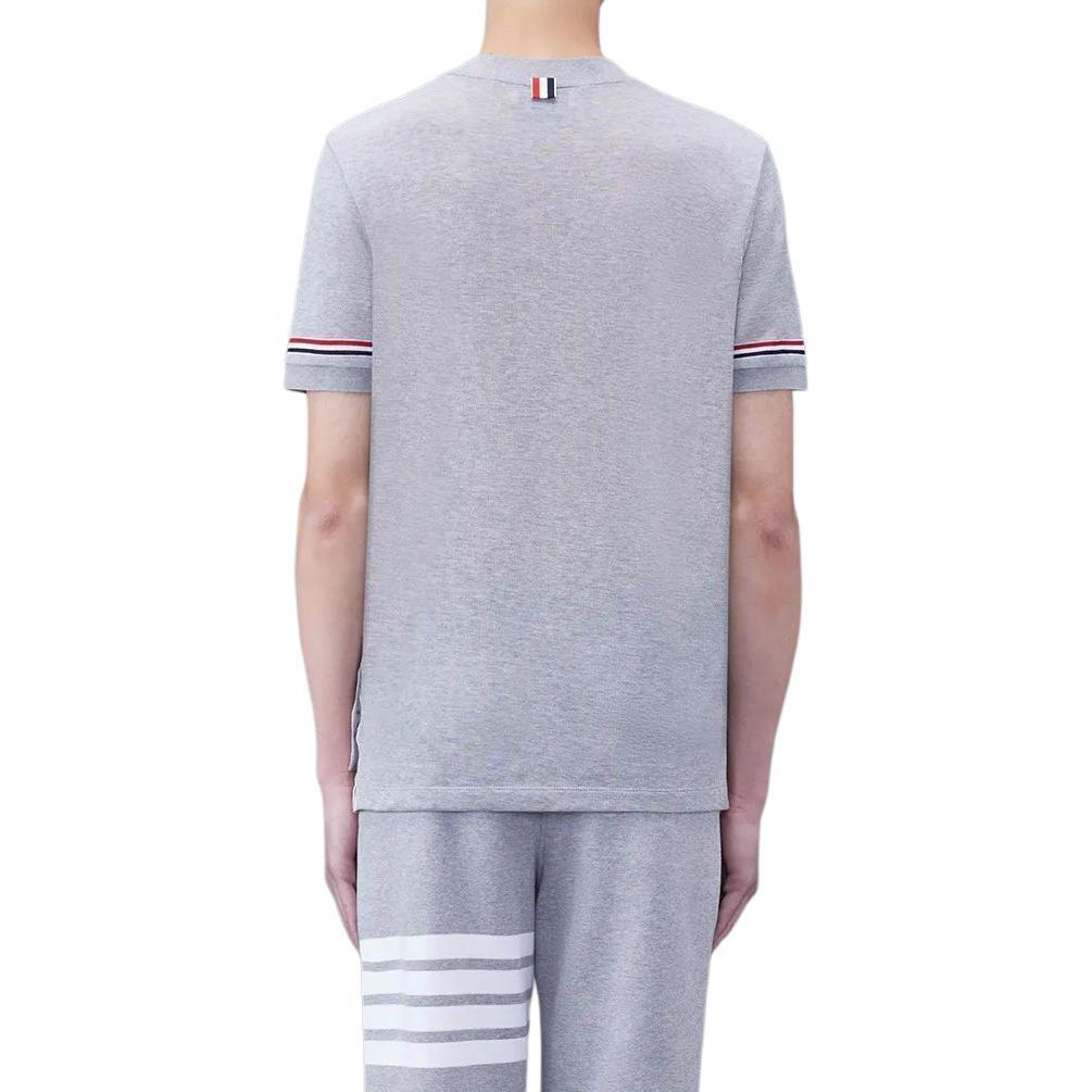 THOM BROWNE Stripe Detailed Crewneck T Shirt Men's MJS247A-J0129-035